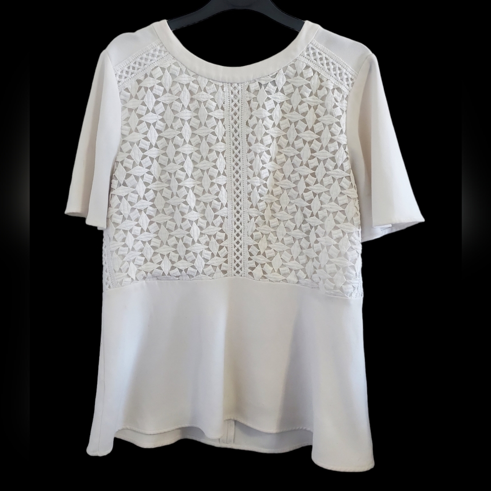 Ann Taylor Flutter Sleeve Blouse